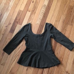 Express olive green shirt